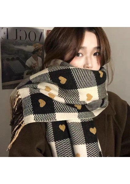 Aşk Eşarp Atmosfer Duygusu Kadın Sonbahar ve Kış Şal Hafif Lüks Kıdemli Eşarp Duygusu (Yurt Dışından)