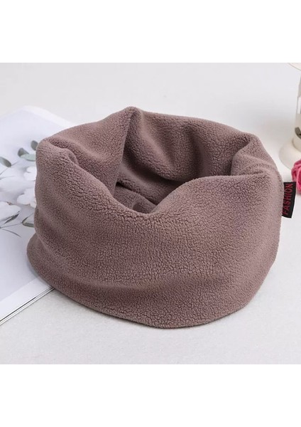 Kışlık Sıcak Eşarp Maskesi Erkek Yastıklı ve Kalınlaştırılmış Kış Açık Soğuk Eşarp Bisiklet Geçirmez Kış Boyun Örtüsü (Yurt Dışından)