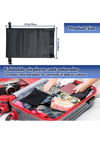 Çocuklar Için Uçak Yastık Extender Taşınabilir Uçak Seyahat Ayak Dönemi Bacak Dinlenme Için Yan Cepleri Bebek Uçak Yatağı (Yurt Dışından) fiyatları
