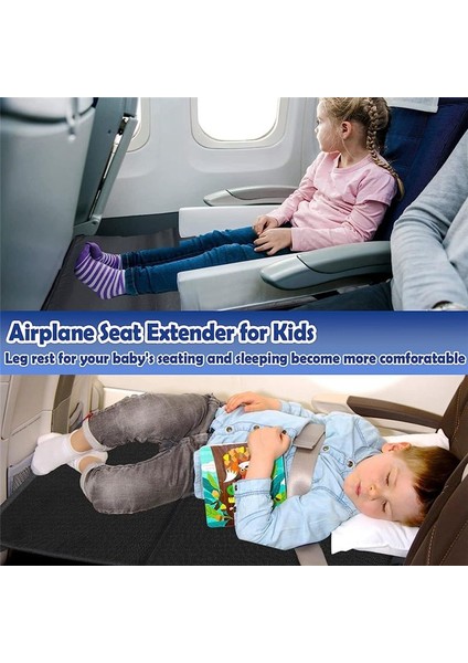 Çocuklar Için Uçak Yastık Extender Taşınabilir Uçak Seyahat Ayak Dönemi Bacak Dinlenme Için Yan Cepleri Bebek Uçak Yatağı (Yurt Dışından) indirimleri