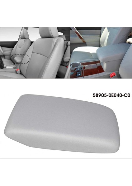 Toyota Highlander Için Gri Merkez Konsolu Koltuk Kutusu Kapak Kapağı 58905-0E040-B0 08-13 Kol Dayama Eldiveni Kutusu Kapağı 589050E040 (Yurt Dışından) fiyatları