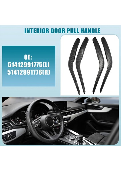 Bmw X1 E84 2010-2015 Için Araba Iç Kapı Kolu Çekme Paneli Kapağı 51412991775 51412991776 Karbon Fiber Desen (Yurt Dışından) fırsatları