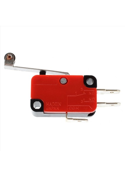 3x Mini Sınırlı Anahtar Uzun Menteşe Menfesi Kol Kolu Spdt Snap Action Lot - Kırmızı ve Siyah (Yurt Dışından) fiyatları