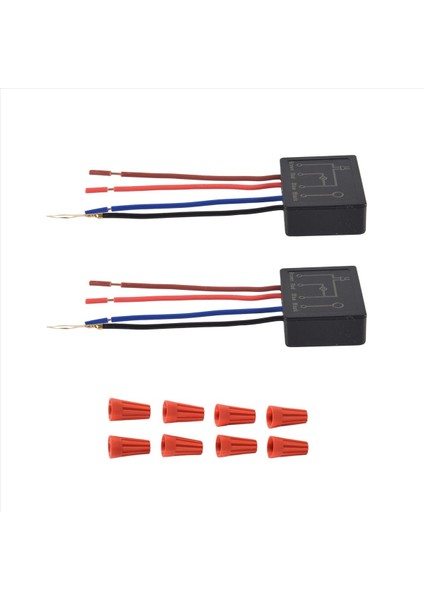 Dokunmatik Lamba Anahtarı 2 Paket Dimmabable LED Için Dokunmatik Lamba Kontrol Modülü Ampuller Lamba Anahtarı Değiştirme Kiti Kablo Kapakları (Yurt Dışından) fiyatları