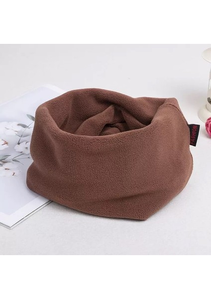 Kışlık Sıcak Eşarp Maskesi Erkek Yastıklı ve Kalınlaştırılmış Kış Açık Soğuk Eşarp Bisiklet Geçirmez Kış Boyun Örtüsü (Yurt Dışından)