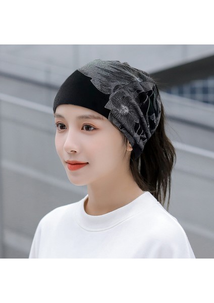 Anti-Soğuk Sıcak Yüz Değişim Boyun Atkı Kapağı Kafa Sonbahar ve Kış Yığılmış Kap Boyun Kapağı Çok Fonksiyonlu Örgü Erkek ve Kadın Bükülmüş Kap (Yurt Dışından)