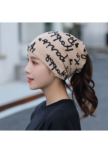 Anti-Soğuk Sıcak Yüz Değişim Boyun Atkı Kapağı Kafa Sonbahar ve Kış Yığılmış Kap Boyun Kapağı Çok Fonksiyonlu Örgü Erkek ve Kadın Bükülmüş Kap (Yurt Dışından)