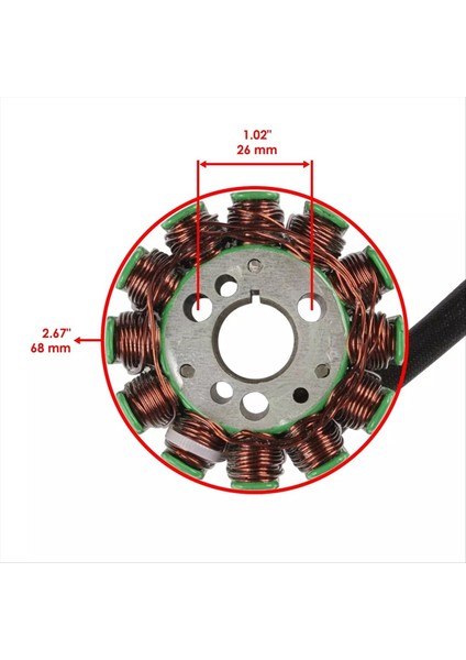 2D1-81410-10-00 5VY-81410-00-00 Yamaha Yzf-R1 Yzf R1 Yzfr1 2004-2008 Için Magneto Stator (Yurt Dışından) fiyatları