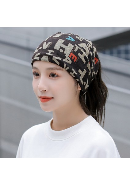 Anti-Soğuk Sıcak Yüz Değişim Boyun Atkı Kapağı Kafa Sonbahar ve Kış Yığılmış Kap Boyun Kapağı Çok Fonksiyonlu Örgü Erkek ve Kadın Bükülmüş Kap (Yurt Dışından)