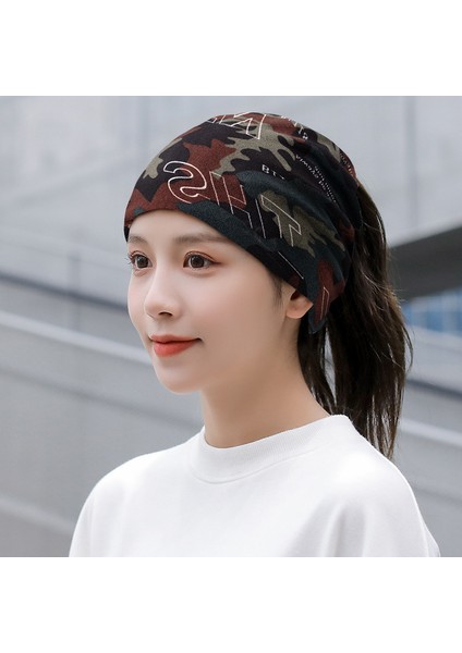 Anti-Soğuk Sıcak Yüz Değişim Boyun Atkı Kapağı Kafa Sonbahar ve Kış Yığılmış Kap Boyun Kapağı Çok Fonksiyonlu Örgü Erkek ve Kadın Bükülmüş Kap (Yurt Dışından)