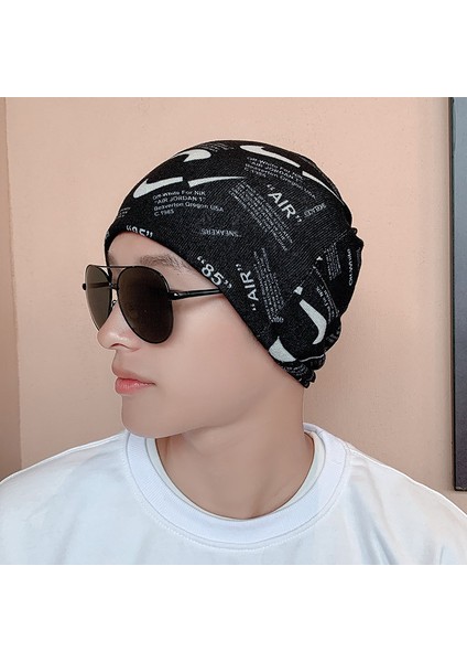 Anti-Soğuk Sıcak Yüz Değişim Boyun Atkı Kapağı Kafa Sonbahar ve Kış Yığılmış Kap Boyun Kapağı Çok Fonksiyonlu Örgü Erkek ve Kadın Bükülmüş Kap (Yurt Dışından)