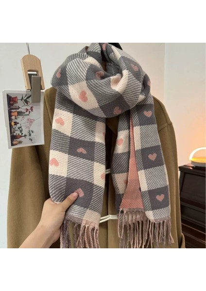 Aşk Eşarp Atmosfer Duygusu Kadın Sonbahar ve Kış Şal Hafif Lüks Kıdemli Eşarp Duygusu (Yurt Dışından)