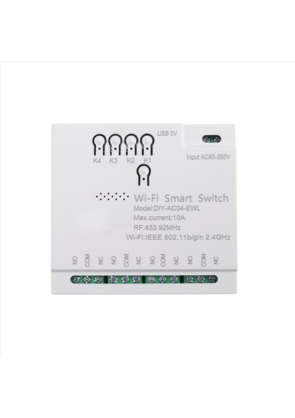 4ch Ewelink Wifi Akıllı Anahtar RF433 85-265V 2 4g Wifi Smartlife Home Otomasyon Modülü Iftt Alexa Google Home Home (Yurt Dışından) fiyatları