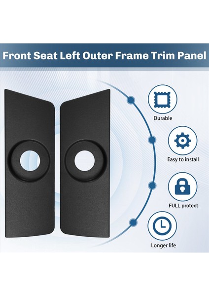 1paır Ön Koltuk Trim Panel Kapağı BL3Z-14A706-BB BL3Z-14A706-BA Ford F-150 2011-2014 Koltuk Anahtarı Panel Konut (Yurt Dışından) fırsatları