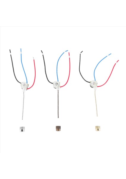 3 Pack Tavan Fan Işık Anahtarı ZE-110 Fan Sahip 3 Yolu Hedece Fan Anahtarı Tevin Çekme Zinciri Switch Değiştirme (Yurt Dışından)