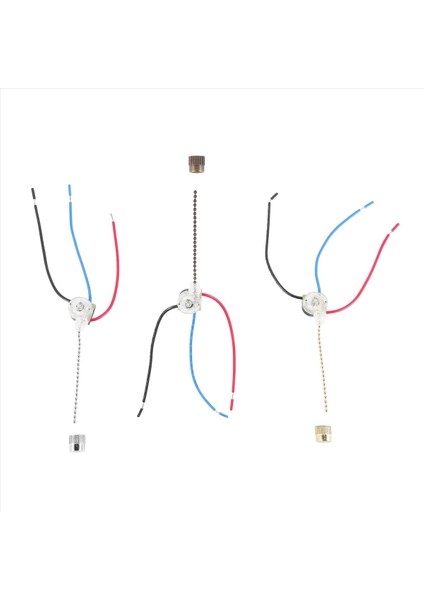 3 Pack Tavan Fan Işık Anahtarı ZE-110 Fan Sahip 3 Yolu Hedece Fan Anahtarı Tevin Çekme Zinciri Switch Değiştirme (Yurt Dışından) fiyatları