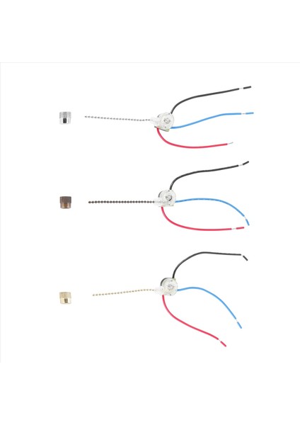 3 Pack Tavan Fan Işık Anahtarı ZE-110 Fan Sahip 3 Yolu Hedece Fan Anahtarı Tevin Çekme Zinciri Switch Değiştirme (Yurt Dışından) modelleri