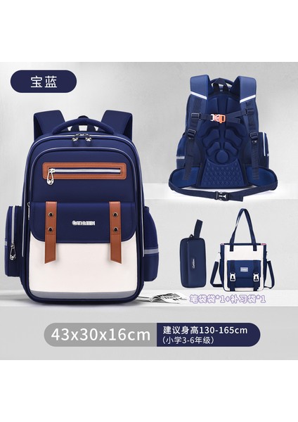 Ilkokul Öğrencilerinin Yeni Bölümü Okul Çantası Kız ve Erkek Çocukların Okul Çantası Yükünü Azaltmak Için Büyük Kapasiteli Omuz Çantası (Yurt Dışından)