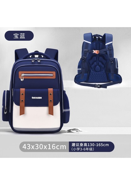 Ilkokul Öğrencilerinin Yeni Bölümü Okul Çantası Kız ve Erkek Çocukların Okul Çantası Yükünü Azaltmak Için Büyük Kapasiteli Omuz Çantası (Yurt Dışından)