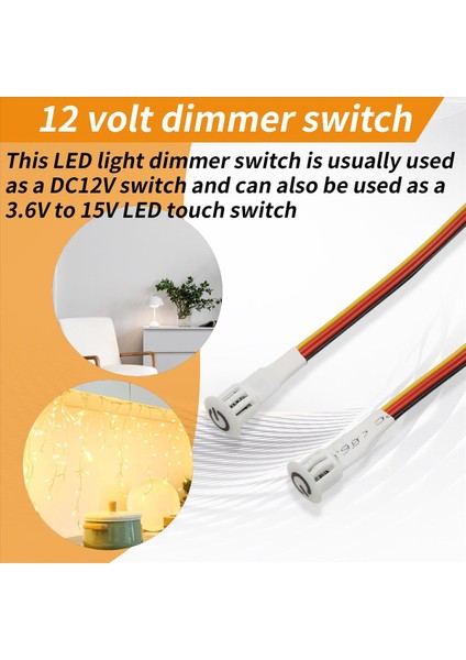 2pcs Dokunlu Dimmer Anahtarı Dc3 7V 5V 12V LED Işık Rv Kabine Gardırop ve Şerit Için Adımsız Dimmer Anahtar Sensörü (Yurt Dışından) fırsatları
