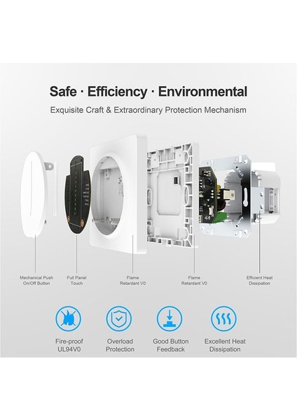 Tuya Smart Wifi Dimmer Işık Anahtarı Dokunmatik Panel Duvar Anahtarı 100-240V Alexa Google Home Için Çalışıyor (Yurt Dışından) modelleri