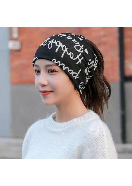 Anti-Soğuk Sıcak Yüz Değişim Boyun Atkı Kapağı Kafa Sonbahar ve Kış Yığılmış Kap Boyun Kapağı Çok Fonksiyonlu Örgü Erkek ve Kadın Bükülmüş Kap (Yurt Dışından)