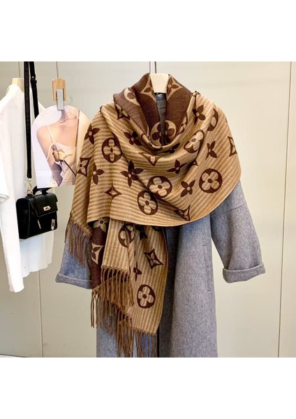 Şal Kadın Dış Almak Sonbahar ve Kış Atmosfer Duygu Püskül Hafif Lüks Kalın Yün Eşarp 5 Yeni (Yurt Dışından) fiyatları