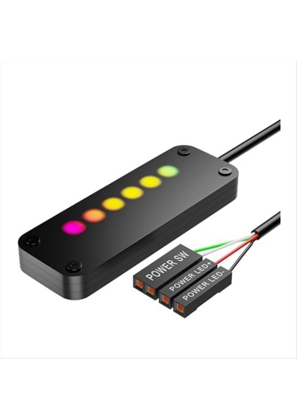 Pc Güç Kontrolü Dokunmatik Kontrol Pc Güç Masaüstü Bilgisayar Harici Güç Sw Güç LED 2m Kablolarla Kapalı (Yurt Dışından)