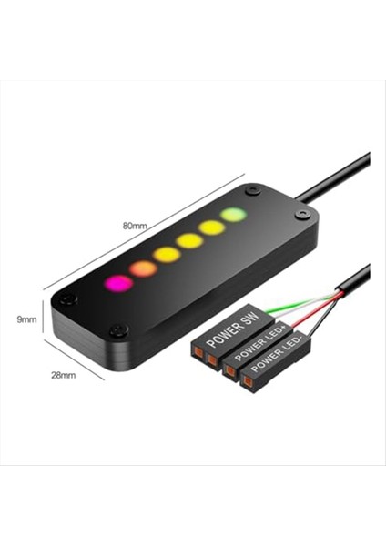 Pc Güç Kontrolü Dokunmatik Kontrol Pc Güç Masaüstü Bilgisayar Harici Güç Sw Güç LED 2m Kablolarla Kapalı (Yurt Dışından) indirimleri