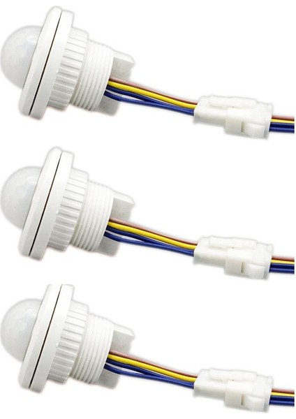 3x Mini Pır Kızılötesi Hareket Sensörü Algılama 220V Ayarlanabilir Zaman Kızılötesi Otomatik LED Işık Cadı (Yurt Dışından)