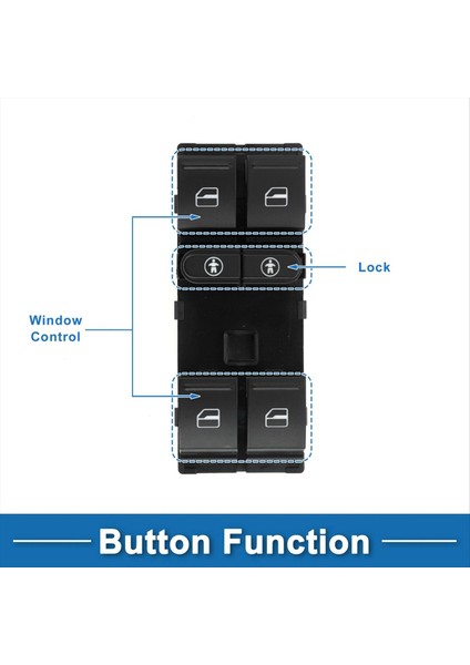 Yeni Li Araba Pencere Asansör Anahtarı Elektrikli Pencere Anahtarı 7L6959857E 7L6959857 Volkswagen Touareg Audi (Yurt Dışından) fırsatları
