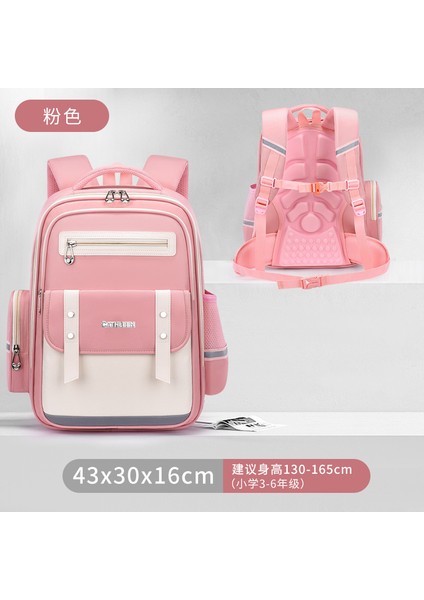 Ilkokul Öğrencilerinin Yeni Bölümü Okul Çantası Kız ve Erkek Çocukların Okul Çantası Yükünü Azaltmak Için Büyük Kapasiteli Omuz Çantası (Yurt Dışından)