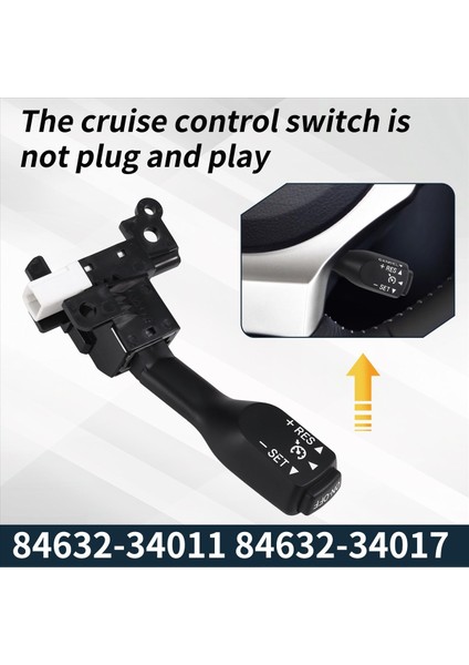 Direksiyon Simidi Seyir Kontrol Anahtarı 84632-34011 84632-34017 Toyota Corolla Yaris Vios Için Auris Prius Green Light (Yurt Dışından) indirimleri