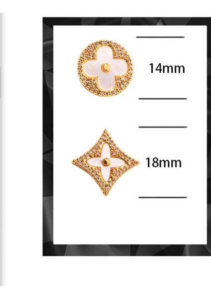 ADORE-R0605 Altın Asimetrik Zirkonyum Kabuk Küpe (Yurt Dışından) fiyatları