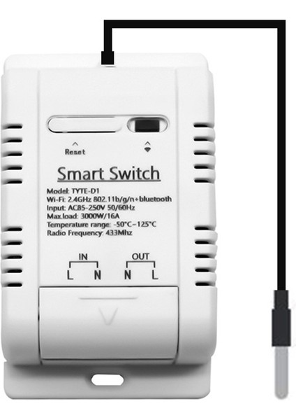 Tuya Akıllı Sıcaklık Anahtarı 16A 3000W Enerji Tüketimi Izleme RF433 Alexa Için Akıllı Termostat (Yurt Dışından)