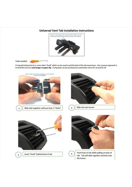 3x Sol/sağ Hava Havalandırma Çıkışı Sekmesi Klipler Ac Havalandırma Ayar Toka Tepe Onarım Kiti Toyota Corolla 2009-2013 (Yurt Dışından) fiyatları