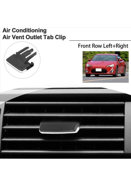 3x Sol/sağ Hava Havalandırma Çıkışı Sekmesi Klipler Ac Havalandırma Ayar Toka Tepe Onarım Kiti Toyota Corolla 2009-2013 (Yurt Dışından) modelleri