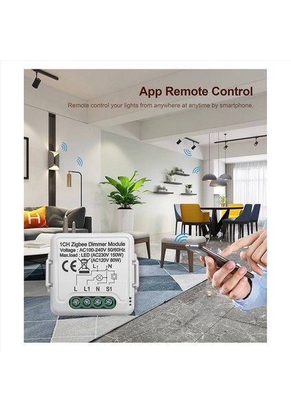 2x Tuya Zigbee Akıllı Dimmer Anahtar Modülü 2 Yollu Kontrol Dıy Dıy Dimmable Anahtarları 10A Alexa Için Çalışma (1 Çete) (Yurt Dışından) fiyatları