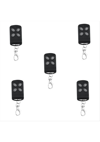 5pcs Kablosuz Uzaktan Kumanda 4 Kanal 433MHZ Düğme Işık Anahtarı Kopyala Klon Kodu Çoğaltıcı Anahtar Garaj Kapısı Penceresi (Yurt Dışından)