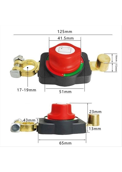 12V-48V Evrensel Pil Güç Bağlantı Anahtarı [saf Bakır] Rv Deniz Teknesi Için Güç Kesme Anahtarı (Yurt Dışından) fiyatları