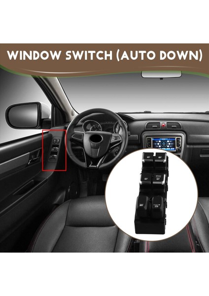 Jac T6 S5 Lhd Araç Cam Kaldırıcı Anahtarı Montaj Penceresi Shaker Motor Düğmesi (Otomatik Aşağı) (Yurt Dışından) fırsatları