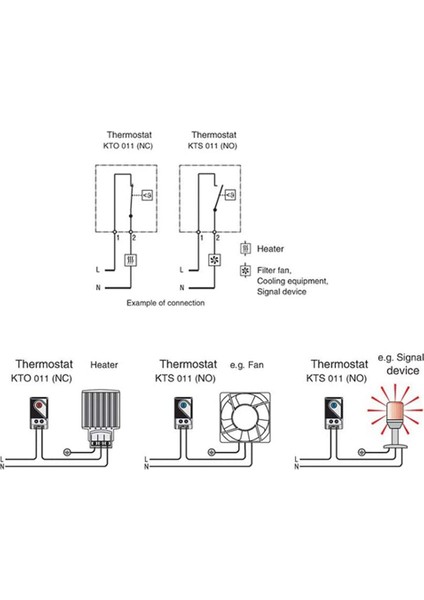 2x Mekanik Termostat KTO011 0-60 Cellik Ayarlanabilir Kontrol Normal (N C) Sıcaklık Kontrolör Anahtarı Kırmızı (Yurt Dışından) modelleri