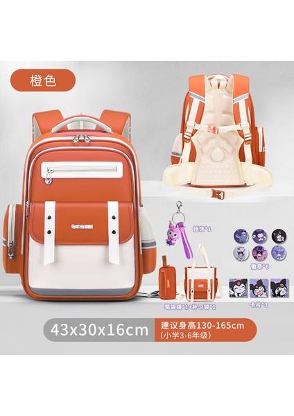 Ilkokul Öğrencilerinin Yeni Bölümü Okul Çantası Kız ve Erkek Çocukların Okul Çantası Yükünü Azaltmak Için Büyük Kapasiteli Omuz Çantası (Yurt Dışından)