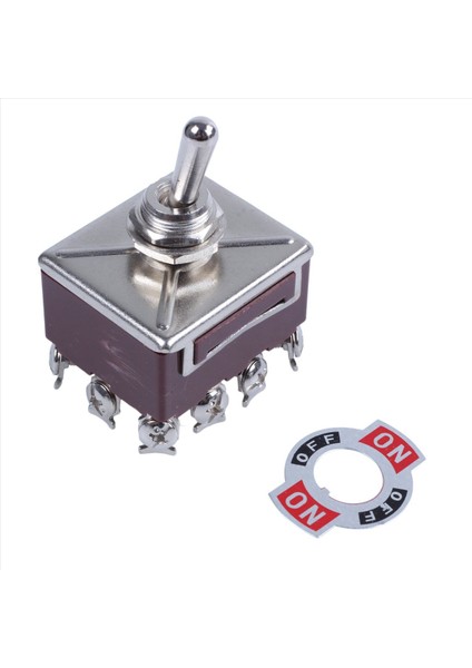 4x Ac 380V 10A Açma/kapalı/3 Konum 12 Pin Mandal Etme Geçiş Anahtarı 4pdt (Yurt Dışından) fiyatları