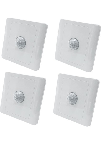 4x Pır Kızılötesi Hareket Sensörü Anahtarı 220V Otomatik Kontrol LED Lamba Aydınlama Anahtarı Akıllı Gövde Indüksiyon Dedektörü (Yurt Dışından)