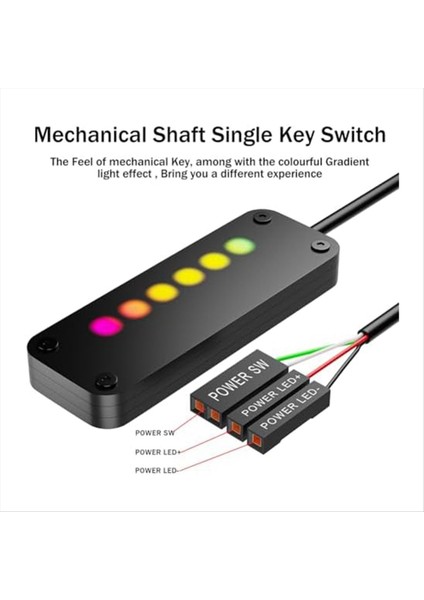 Pc Güç Kontrolü Dokunmatik Kontrol Pc Güç Masaüstü Bilgisayar Harici Güç Sw Güç LED 4m Kablolarla Kapalı (Yurt Dışından) modelleri