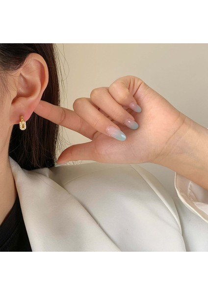 ADORE-A-1344 Altın Tonlarında Zirkonyum U Şeklinde At Nalı Sırtlı Küpeler (Yurt Dışından) fiyatları