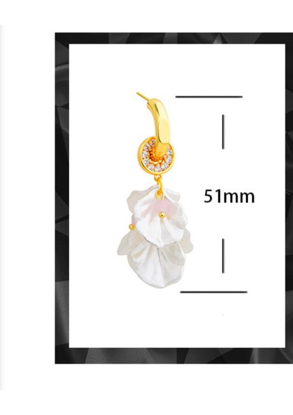 ADORE-R0499 Zirkon Taşlı Altın Çiçek Küpe (Yurt Dışından) fiyatları