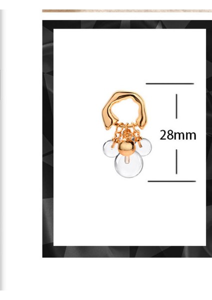 ADORE-R0366 Şeffaf Reçine Kadın Küpeleri (Yurt Dışından) fiyatları