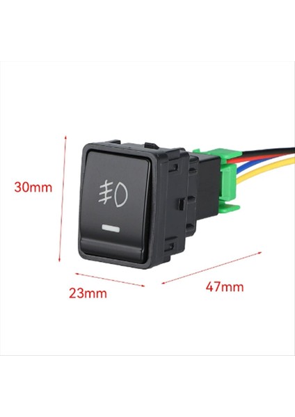 Nissan X-Trail Tiida Altima Için 1pcs 5 Pinli Araba Sis Lambası Anahtarı 4-Bağlantılı Tel Kontrol Düğmesi 12V (Yurt Dışından) modelleri